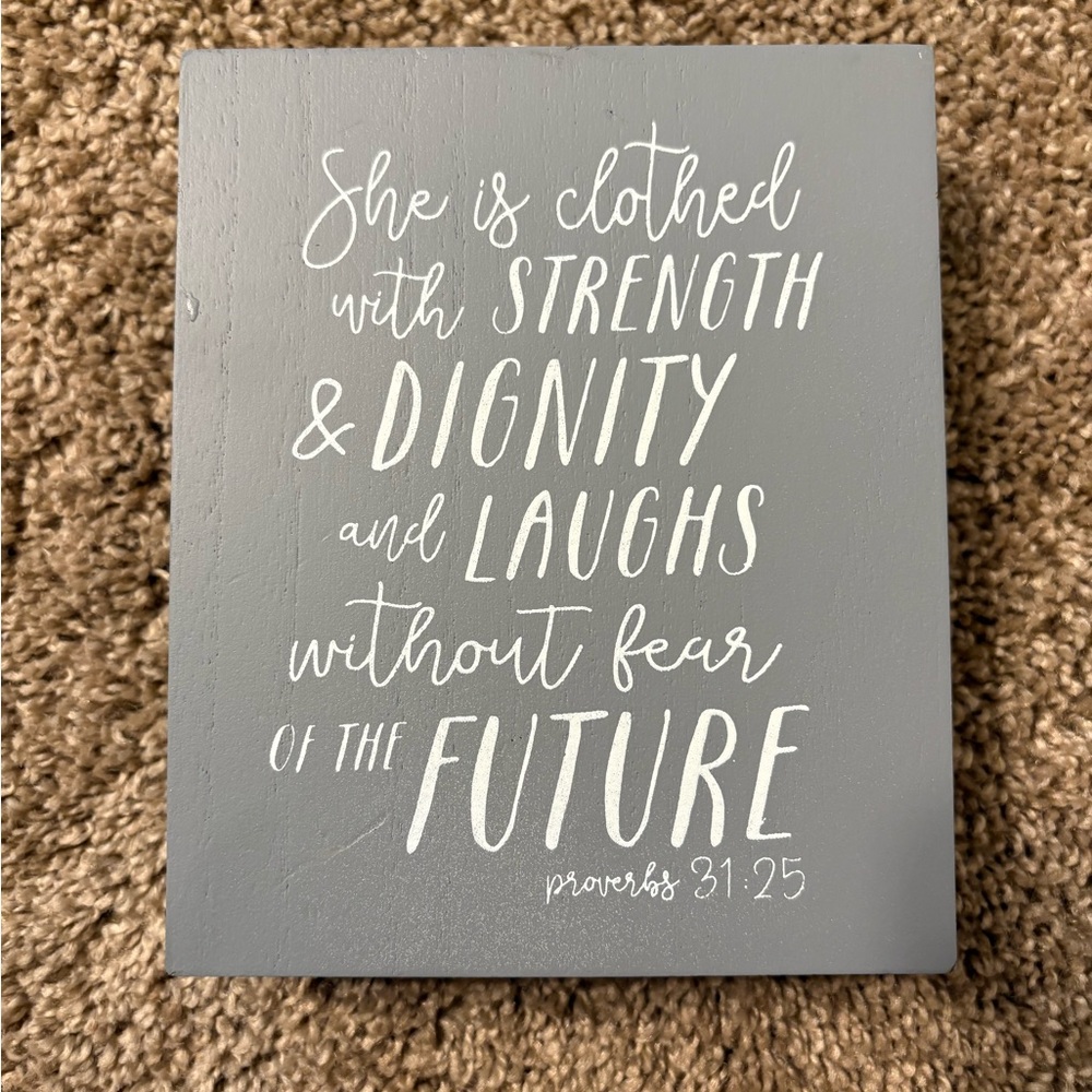Gray Inspirational Wall Art Decor